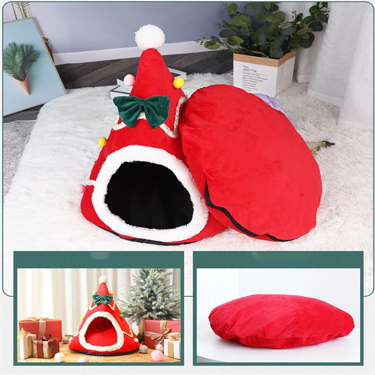 Cute Cat Bed for Christmas