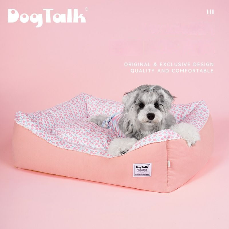 Cute Pink Dog Bed | DogTalk