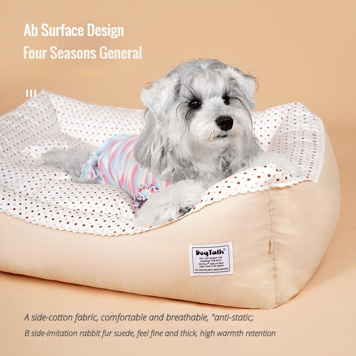 Cute Pink Dog Bed | DogTalk