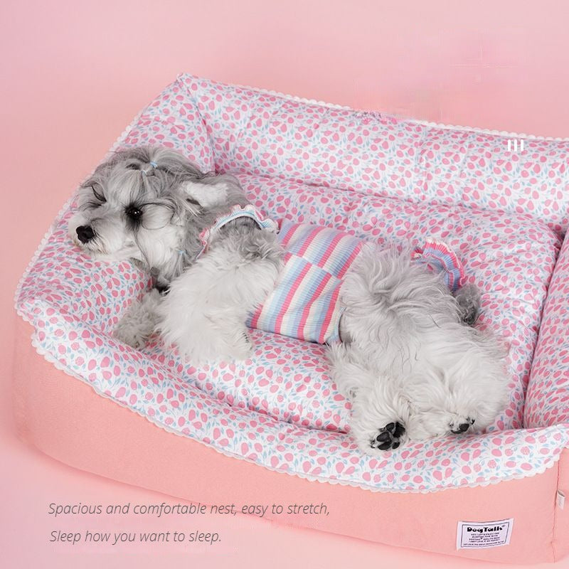 Cute Pink Dog Bed | DogTalk