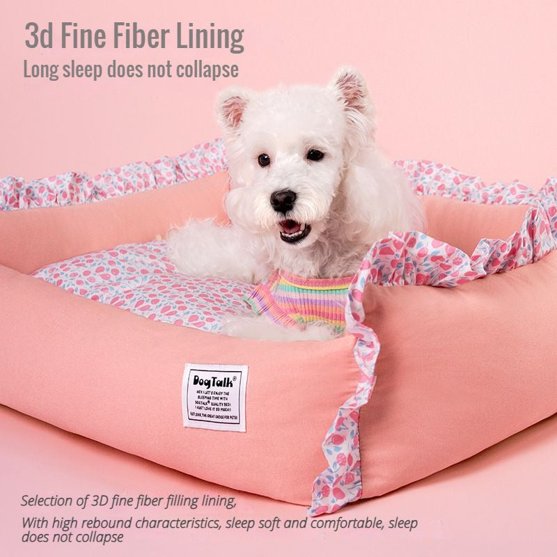 Cute Pink Dog Bed | DogTalk