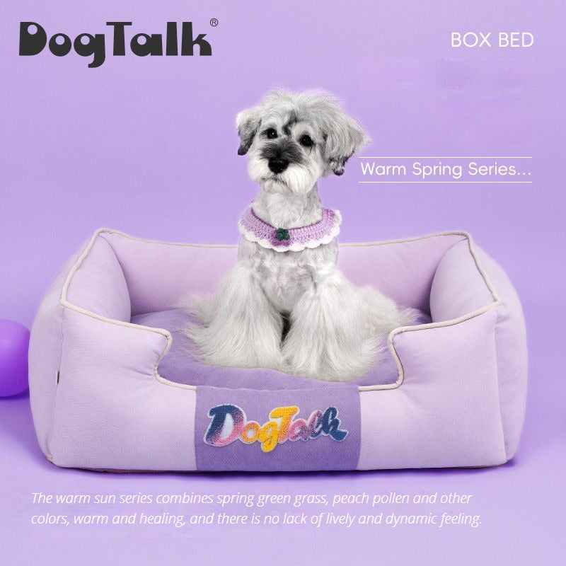 Brushed Fabric Dog Bed  | DogTalk