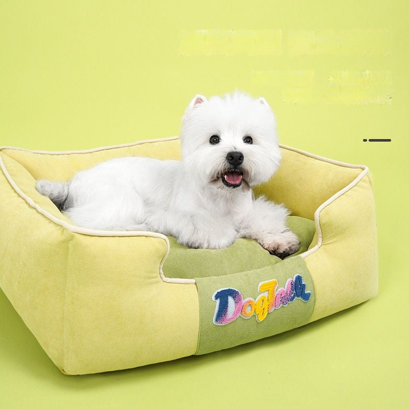 Brushed Fabric Dog Bed  | DogTalk