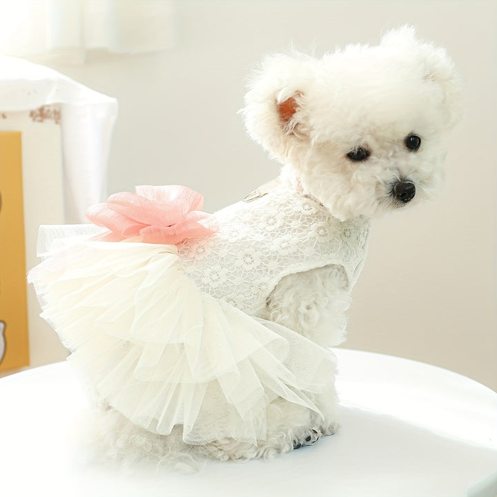 Elegant Pet Wedding Dress for Dogs and Cats - Perfect for Special Occasions and Photoshoots - PetDocile