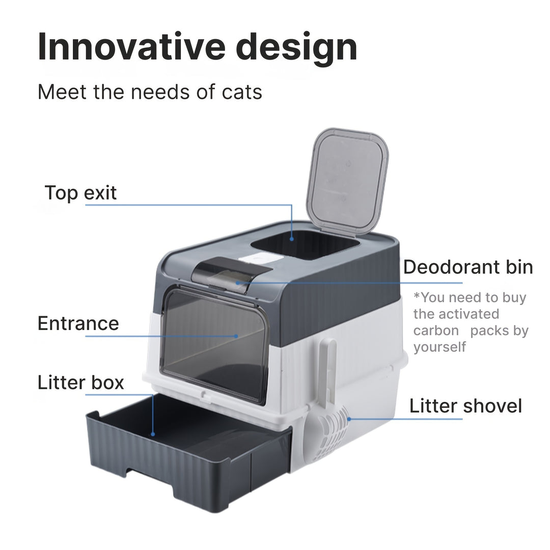 Portable Foldable Cat Litter Box - PetDocile