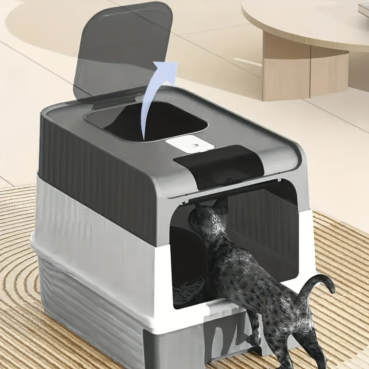 UV-Sterilizer Cat Litter Box With Lid - PetDocile