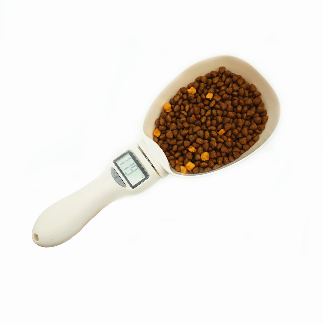 Portable Pet Food Scale Measuring Bowl Weighing Spoon Baking Scale Dogs Cat  Kitchen Feeders Electronic Cups Feeding Weight Tool