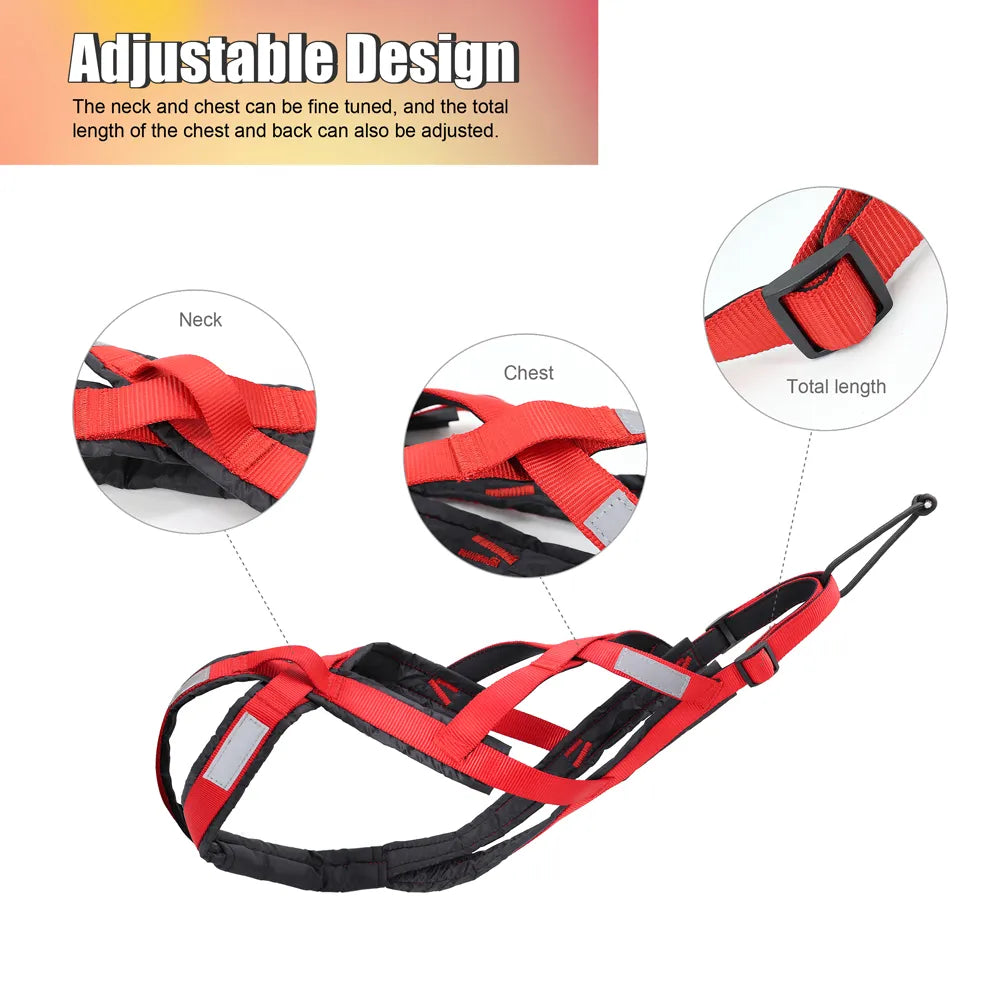 Dog Sled Harness Harness For Large Dogs - PetDocile