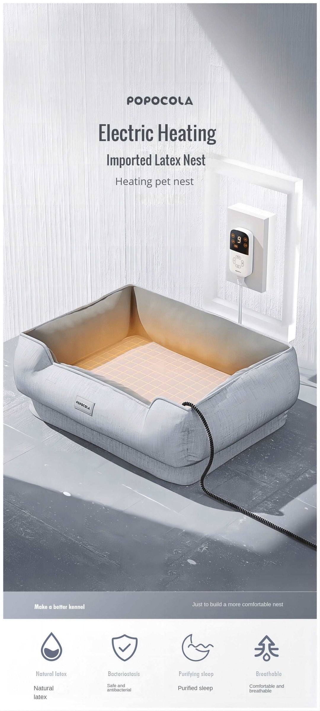 Luxury Dog Bed Natural Latex