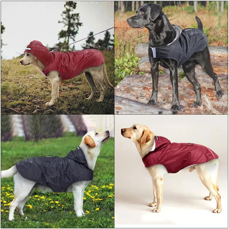 Dog Raincoat Reflective Dogs Rain Coat - PetDocile