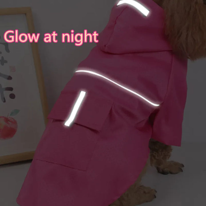 Pet Dog Waterproof Reflective Raincoat - PetDocile