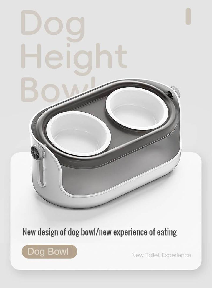 Adjustable Ceramic levated Dog Bowls