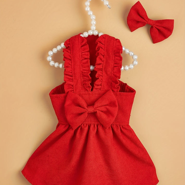 Adorable Mesh Pet Dress with Bow for Small Dogs - Perfect for Summer Fun and Comfort - PetDocile