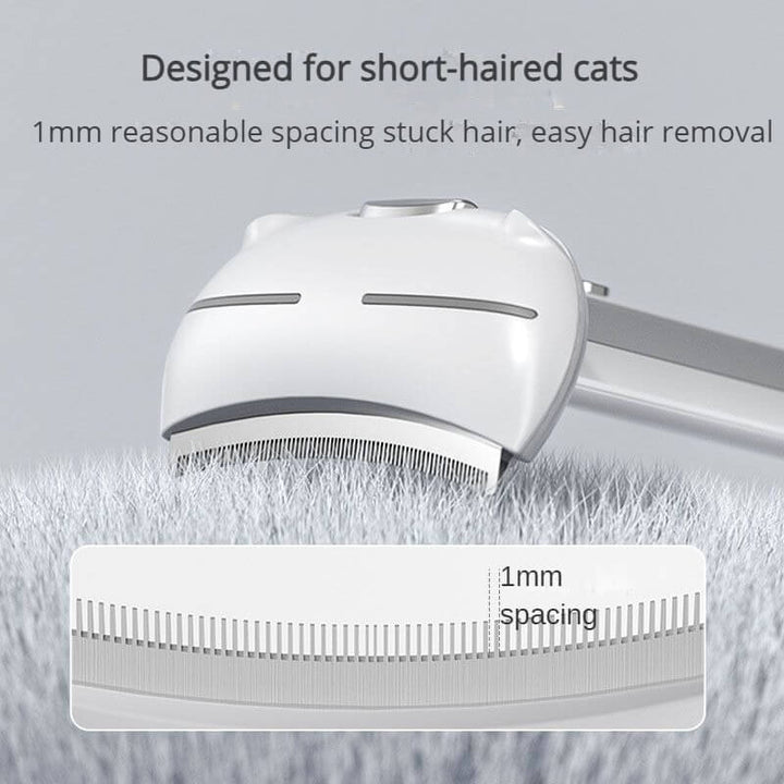 cat brushing hair for short hair 002