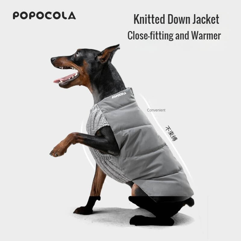 Dog Puffer Jacket Without Sleeves 002