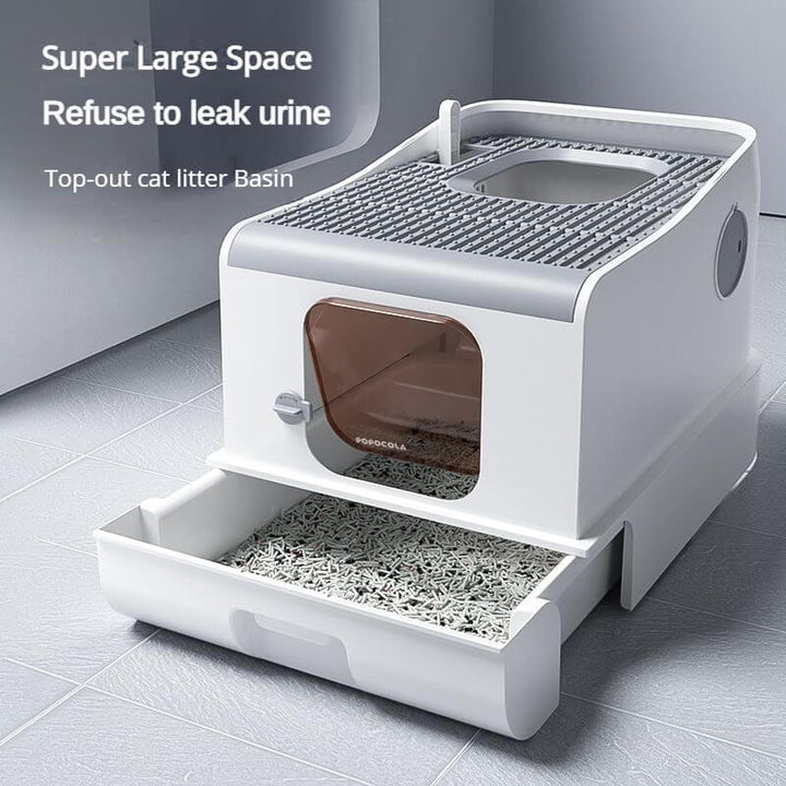 Extra Large Litter Box for Big Cats | POPOCOLA